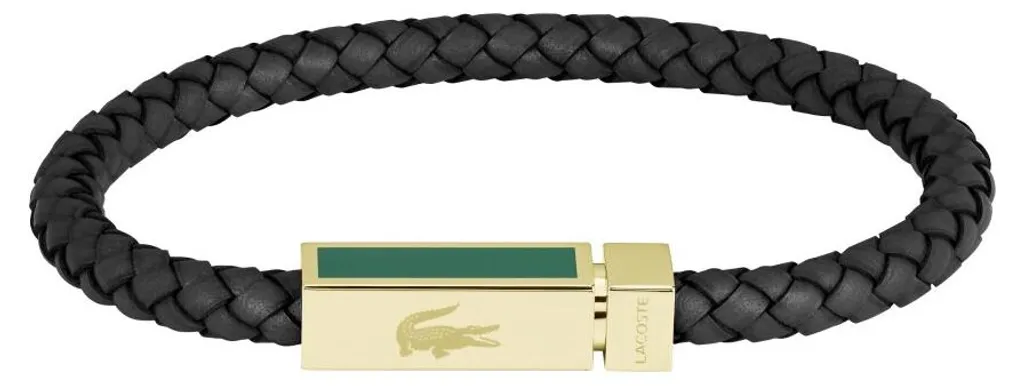 Bracelet Homme Rockel 2040451 : Cuir Noir Souple contre les Irritations