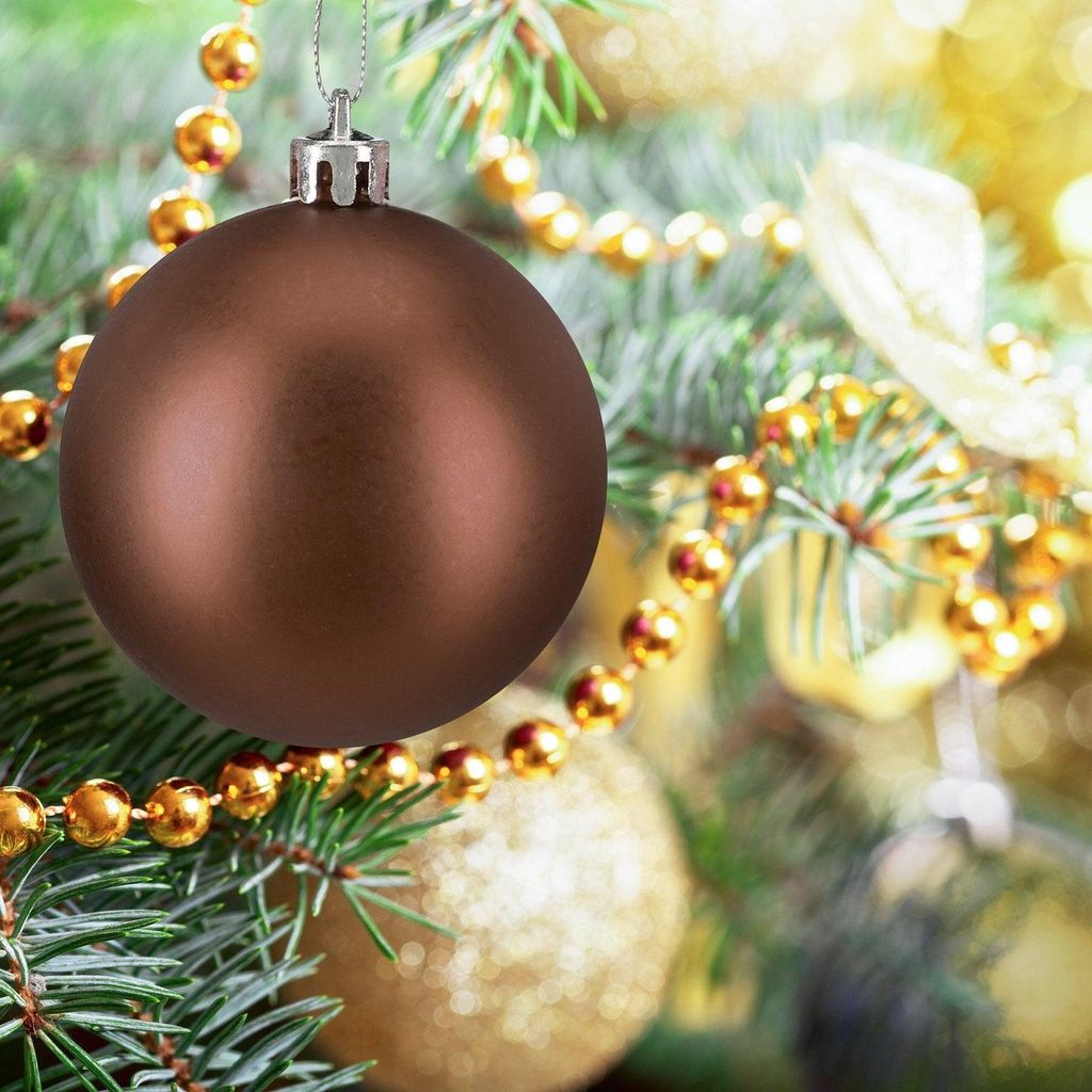 Matte Weihnachtskugeln Set, 100 Stück