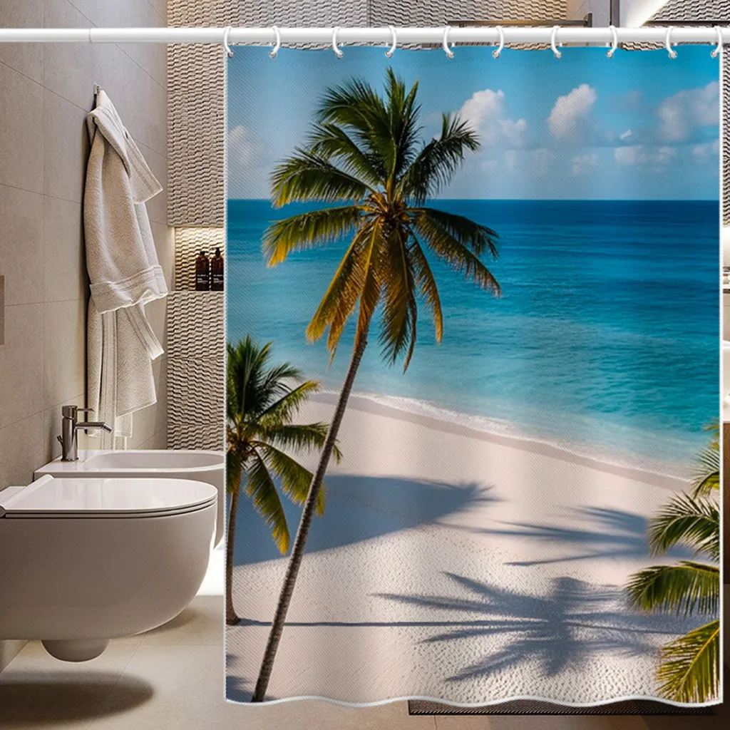 Tenda da Bagno Decorativa Stile 5 - 200x180cm Divisorio Antimuffa