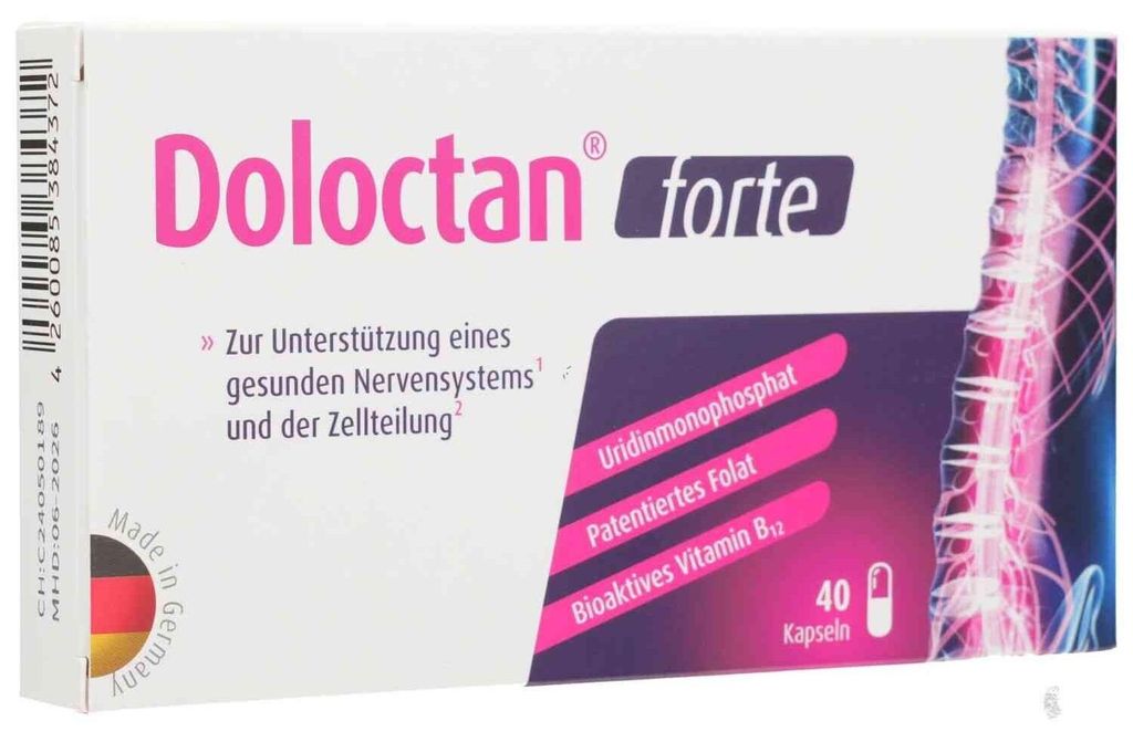 Cápsulas Doloctan forte para el síndrome vertebral, dolores Imagen del producto 