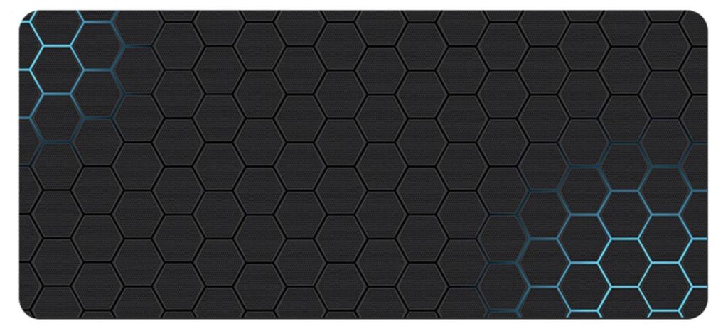XXL Gaming Mauspad 400 x 900 mm Tischunterlage Large Size Wabenmuster Rutschfest