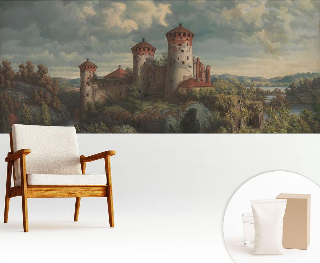 Fototapete - 250x104 cm - Tapete - Wandtapete - Wandbilder - Dekofolie - Tapete Folie - Wand - Dekoration - Wohnzimmer - Romantische Landschaft