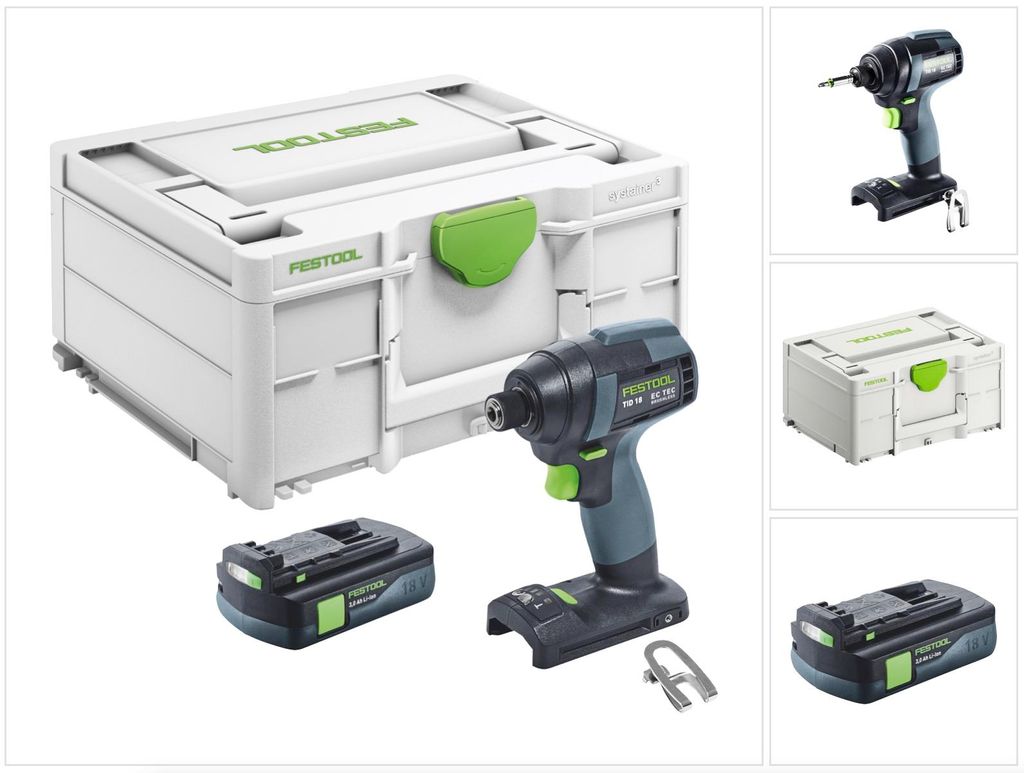 Festool TID 18-Basic akumulatorowy klucz udarowy 18 V 180 Zdjęcie produktu 
