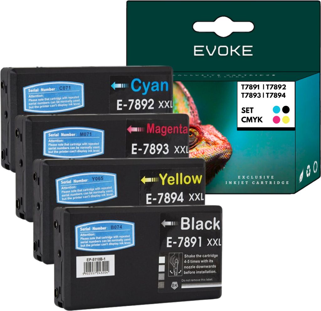 Patronen für Epson T7891 T7892 T7893 T7894 XL ️️ WF 5110DW 5190DW 5620DWF 5690DWF ️