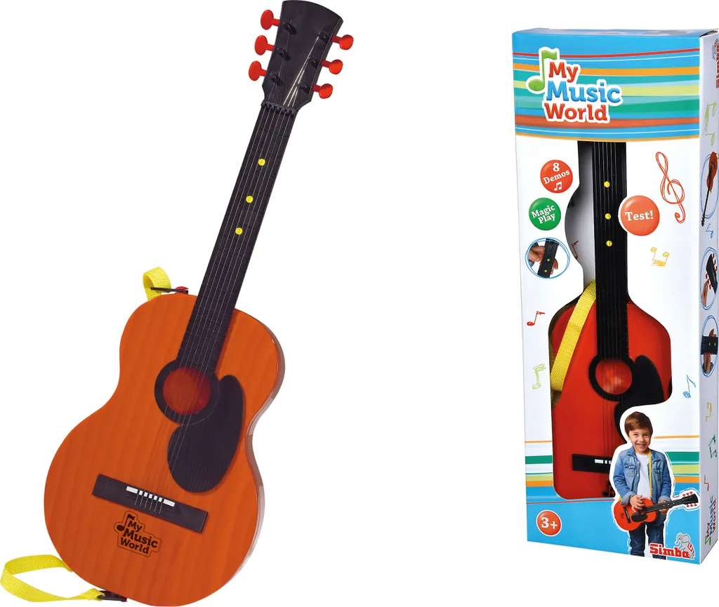 Guitare MMW Magic Play à 6 Cordes Métalliques et 8 Musiques Intégrées