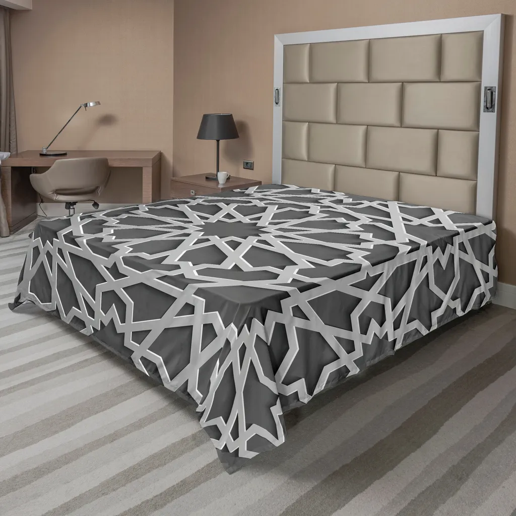 Lenzuolo ABAKUHAUS Marocchino Grigio 266x260 - Alta Qualità
