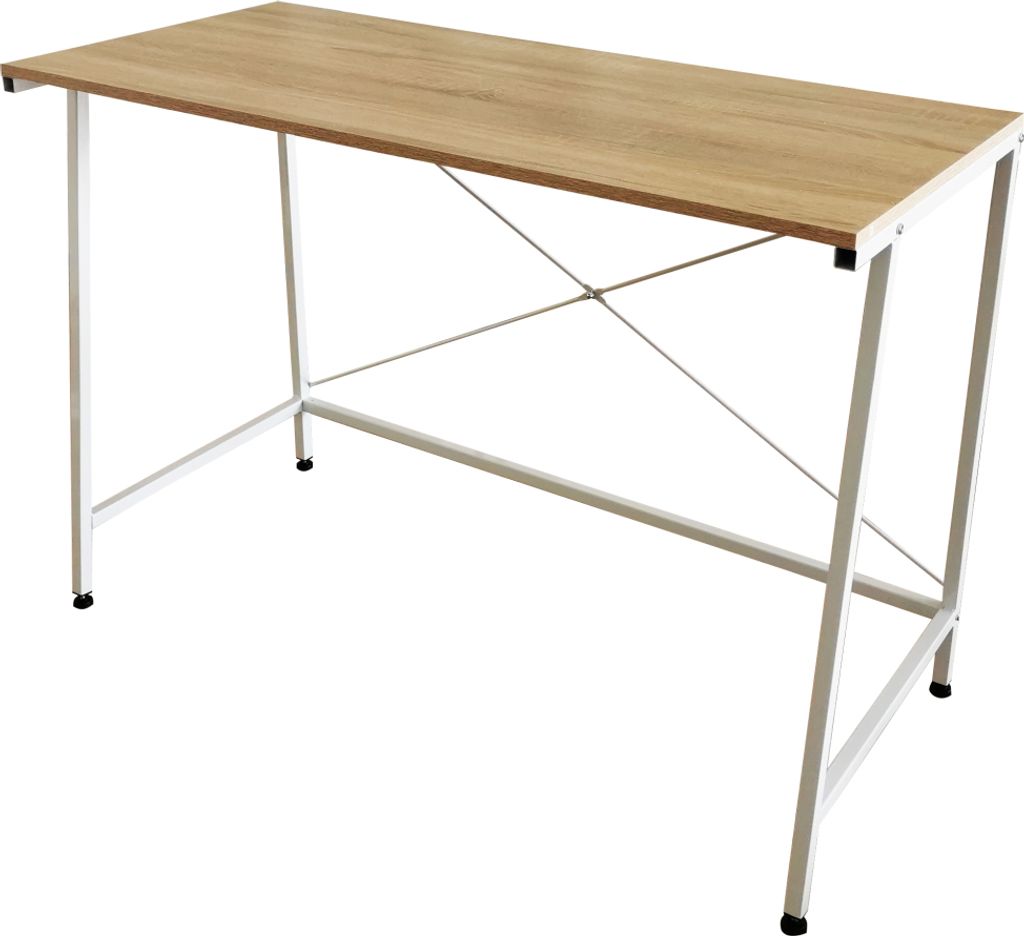 Industrieschreibtisch WHITE BLANK Platte 110 cm x 50 cm x 75 cm