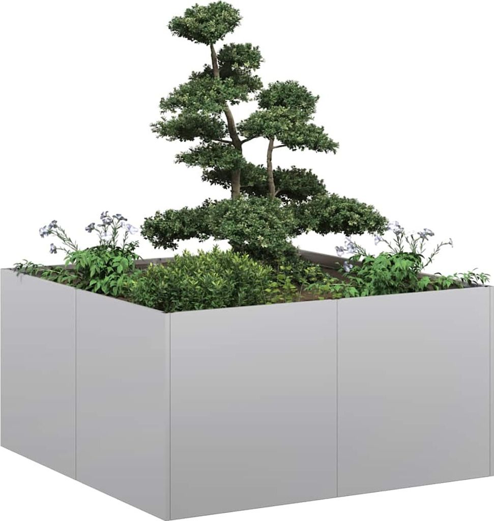 Maison Exclusive - Pflanzkübel 80x80x40 cm Verzinkter Stahl