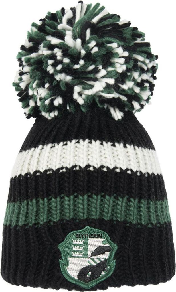 Harry Potter - Mütze für Herren/Damen Uni, Bommel TA14028 (Einheitsgröße) (Schwarz/Weiß/Grün)