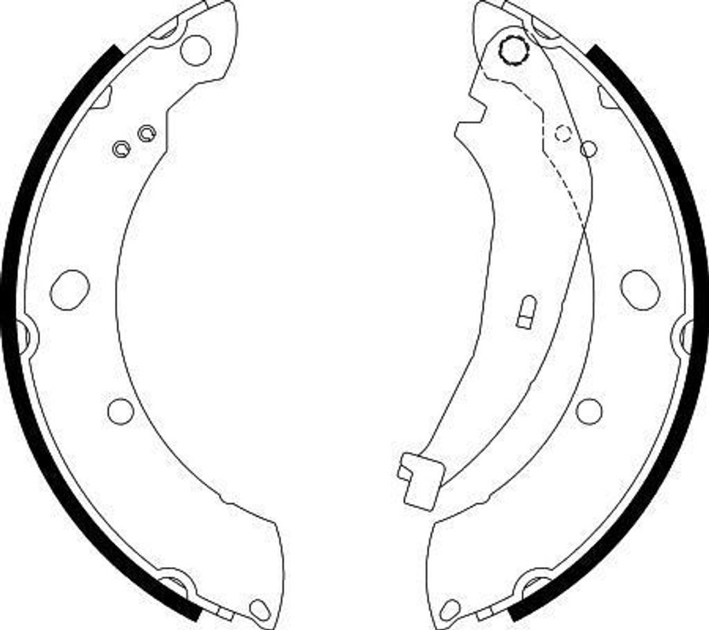 HELLA 8DB 355 038-221 - OE 05140710AA Bremsbackensatz für PT Cruiser (PT)