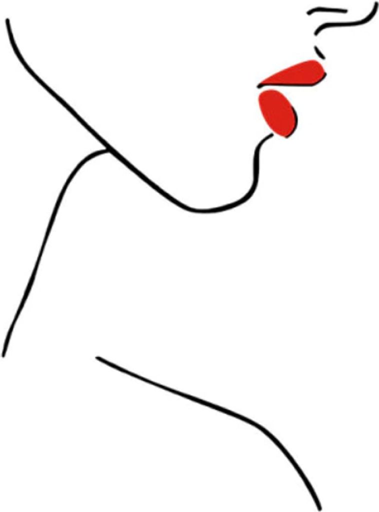 TPFLiving Kunstdruck LW-19 (OHNE RAHMEN) Poster - Leinwand - Wandbild - Hochauflösender Giclée-Druck, langlebig und hochwertig - Abstrakte Dame -...