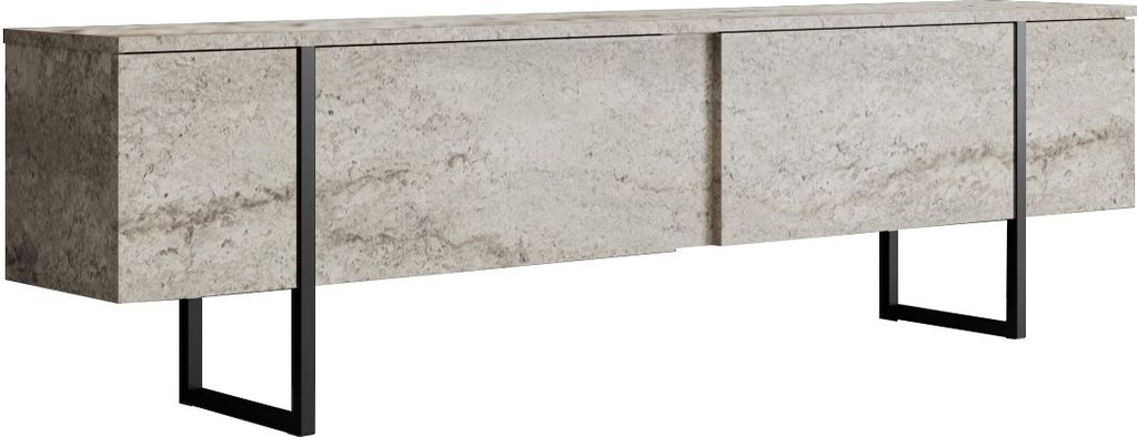 Skye Decor, Luxe - Travertine, Black, TV-Schränke, Produktbild 