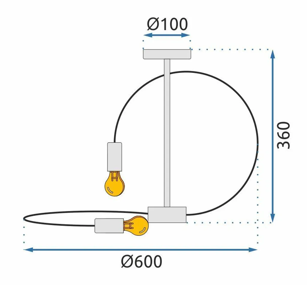 tooLight App1092-4C Rose Gold: Lampadario Luxury 4 Luci E14 - 7