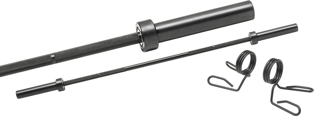 Olympia Langhantel 168 cm Black-oxid inkl Verschlüssen 50/51 mm