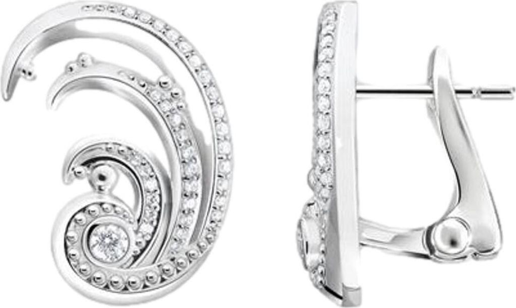 THOMAS SABO Ohrstecker "Welle" Silber mit Zirkonia H2225-051
