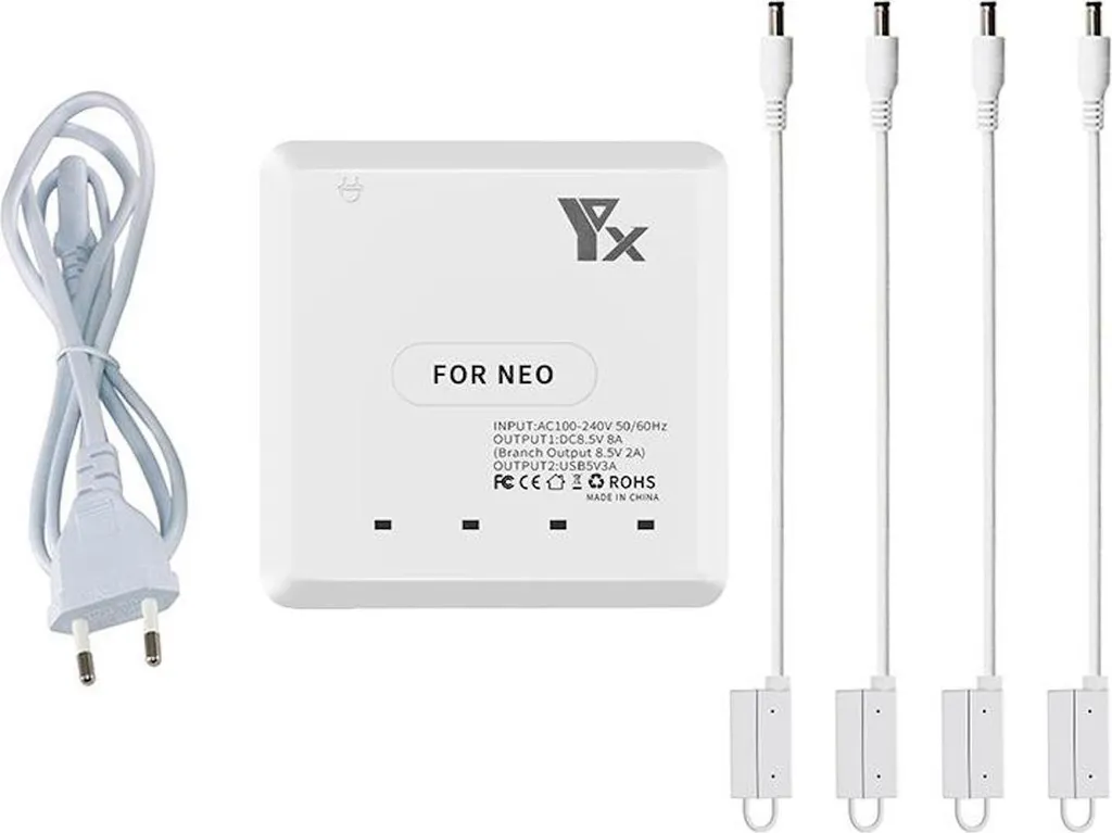 Station de Charge Multiple pour DJI Neo Hub de Batterie Quadruple EU