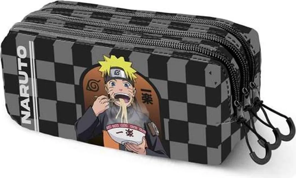 Astuccio Naruto Shippuden Ichiraku Triplo - Porta Matite Scuola 3 Zip