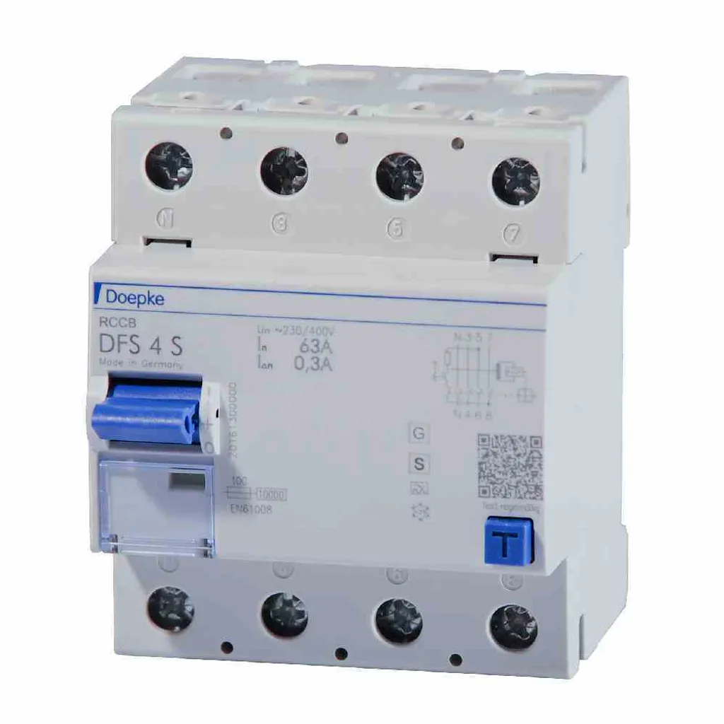 Interrupteur différentiel sélectif type A S Doepke DFS4 040-4/0.30-A S