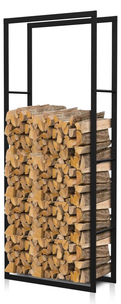 Ikodm Houtopslagrek, 100 x 80 x 25 cm, metalen houtrek, Productafbeelding 