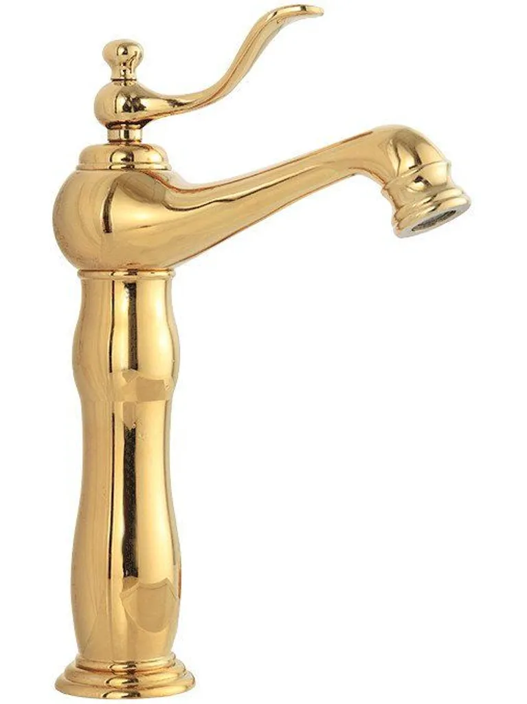 Rubinetto Lavabo Alto Mexen Vela Oro 744510-50 | Installazione Rapida