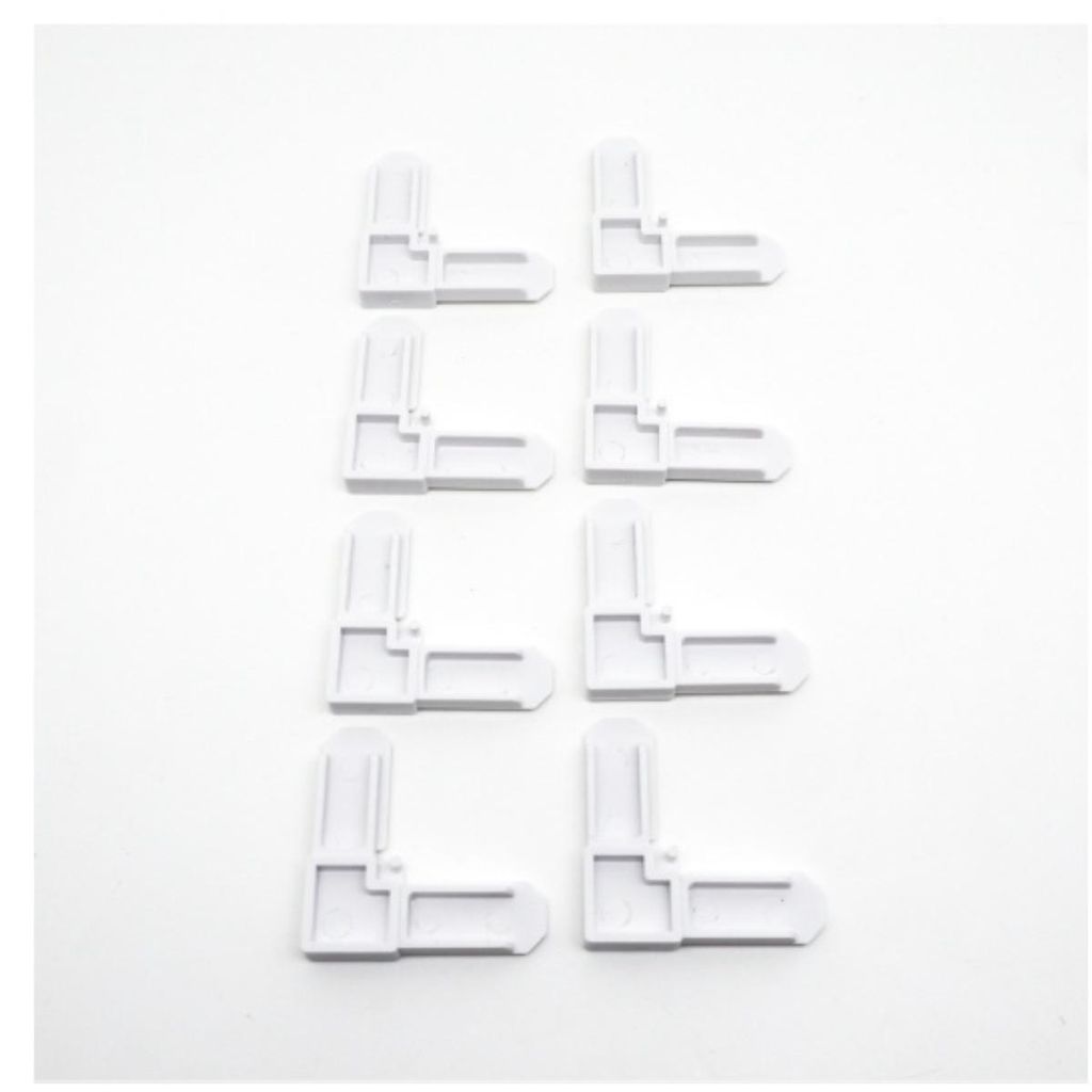 INF Kunststoff-Eckverbinder 5.2cm für Fliegengitterrahmen 50er-Pack Weiß