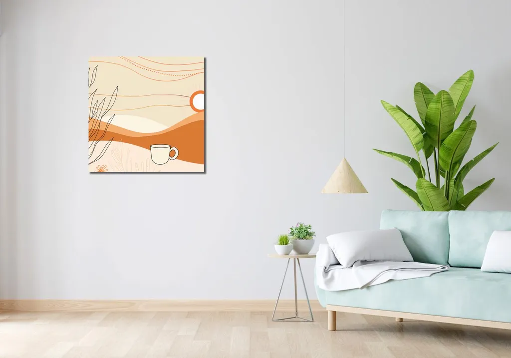 Image 70 x 70 cm Morgenzeit : Idéal pour Décorer un Salon ou un Bureau - 2