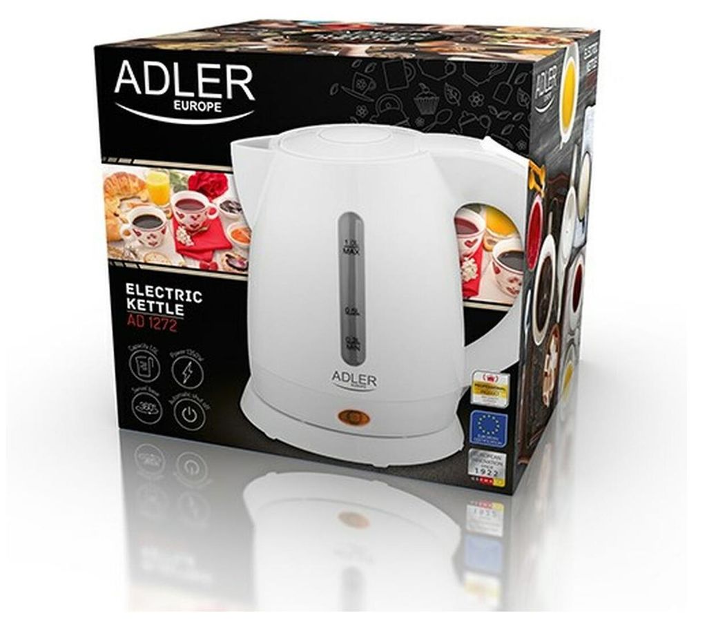 Adler AD 1272, 1 l, 1600 W, Haselnuss, Weiß, Kunststoff, Produktbild 