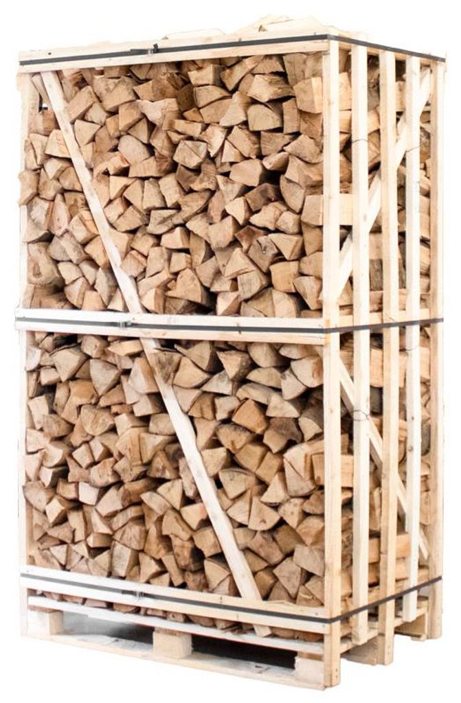 Palette Kammergetrocknetes gespalten Buchen Brennholz 25 cm Produktbild 