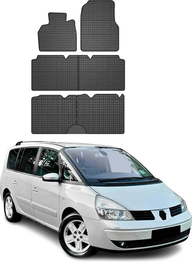 OMAC Tappetini Gomma Renault Espace 2002-2014 - Set per Viaggiatori