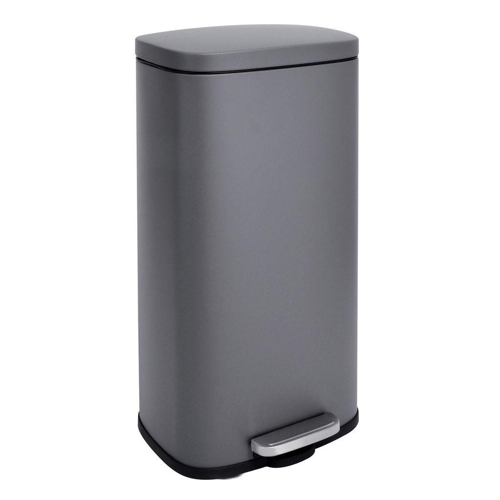 SVITA TQ30 Poubelle grise 30L Poubelle à pédale Couvercle Image du produit 