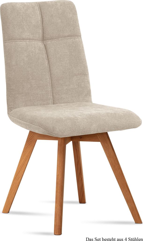 Esszimmerstuhl (4er-Set) Dimut 47x92x60 Eiche geölt/Natur