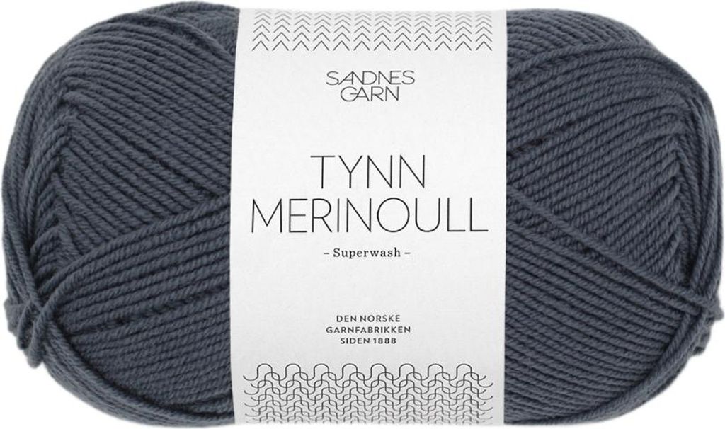 Sandnes Tynn Merinoull 50g 6071 blue grey
