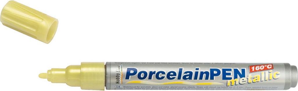 KREUL Glass & Porcelain Pen Metallic gelb-metallic