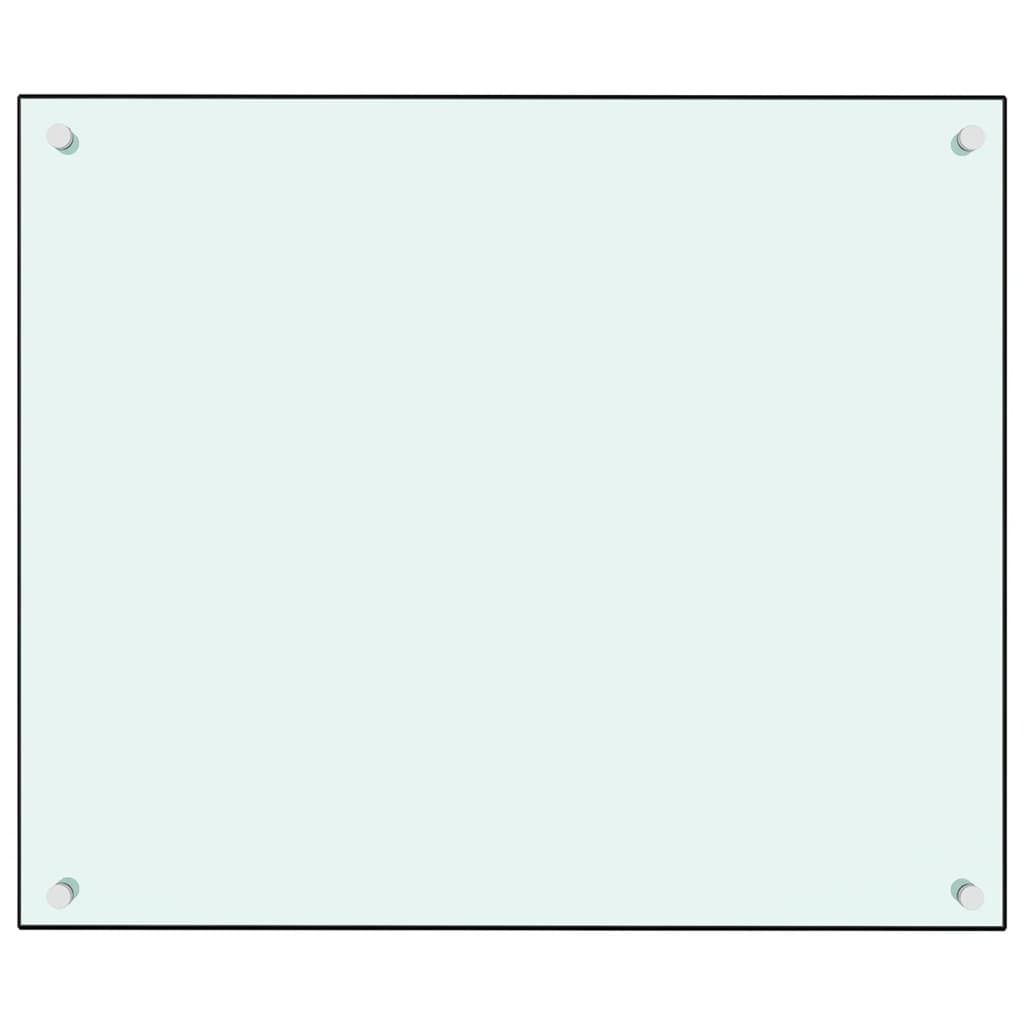 vidaXL Küchenrückwand Weiß 70x60 cm Hartglas Produktbild 