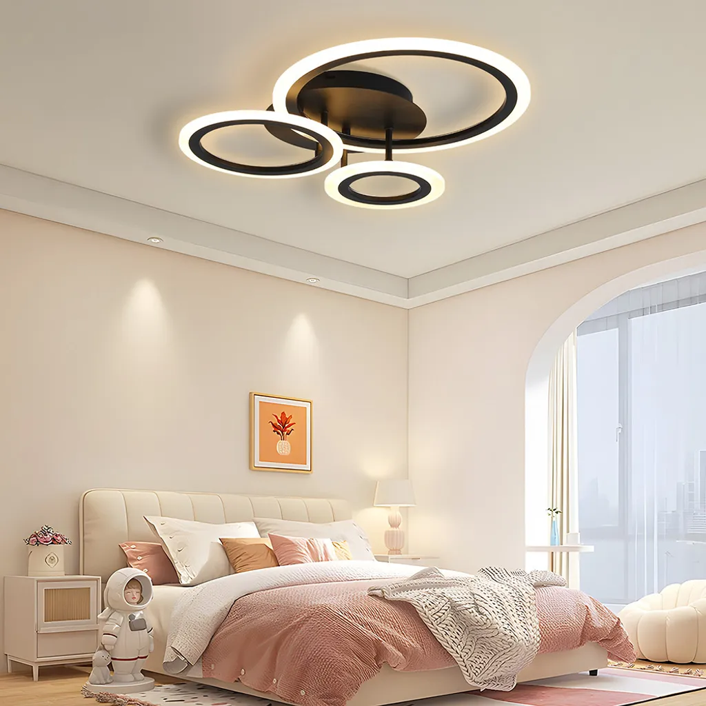 Plafonnier LED Intensité Variable avec Télécommande et 3 Modes de Lumière - 8