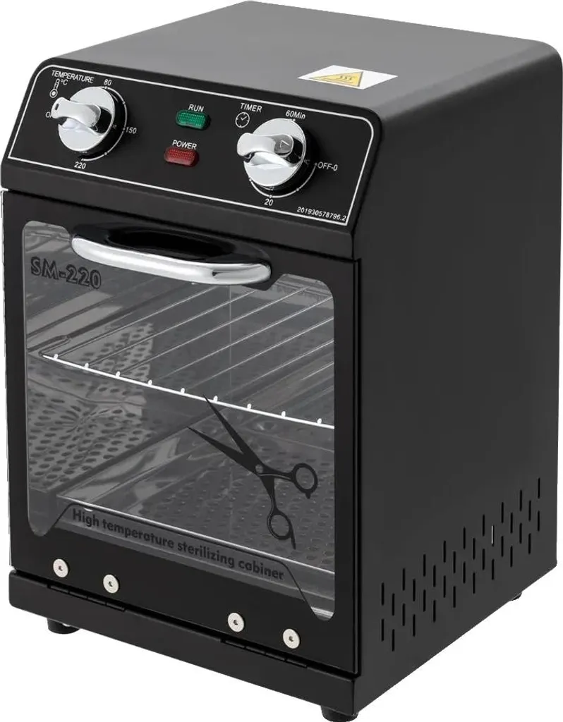 Stérilisateur à chaleur sèche 600W noir 220°C pour outils métalliques