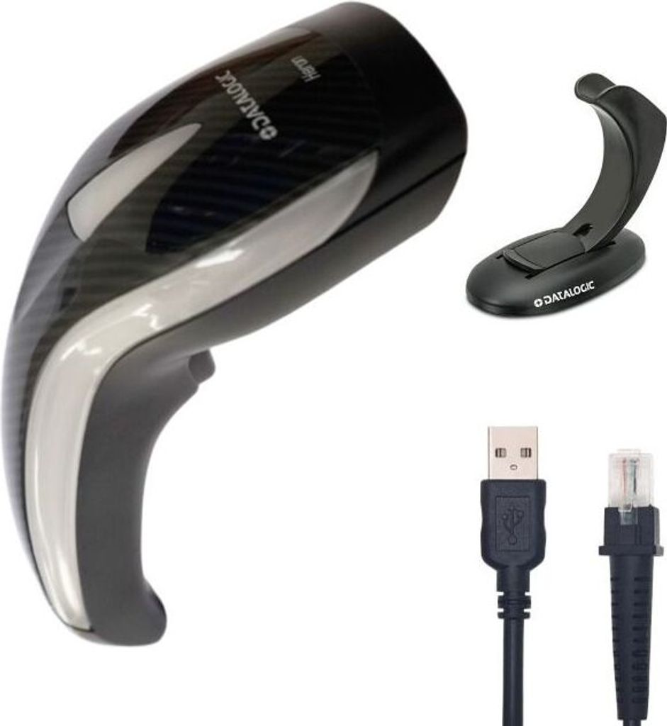 Datalogic Heron HD3130, 1D, Multi-IF, Kit (USB), schwarz