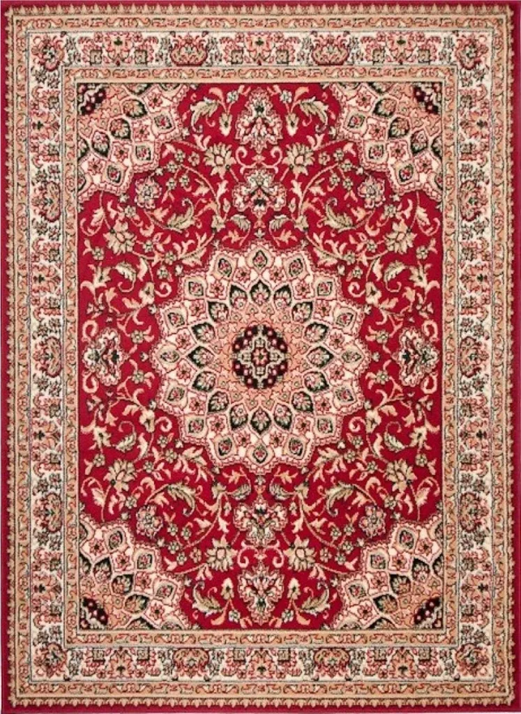 Tapis Salon Traditionnel Rouge 160x230 cm - Décoration Tapiso ATLAS