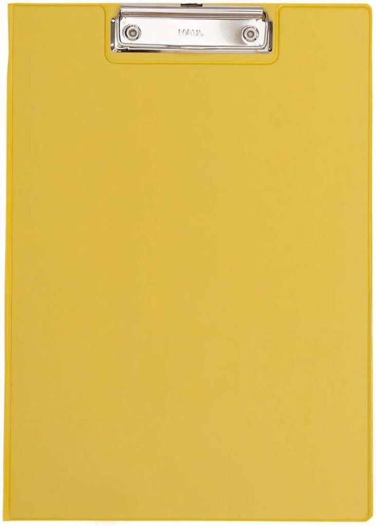 MAUL Schreibmappe A4 Hochformat Karton Folie gelb