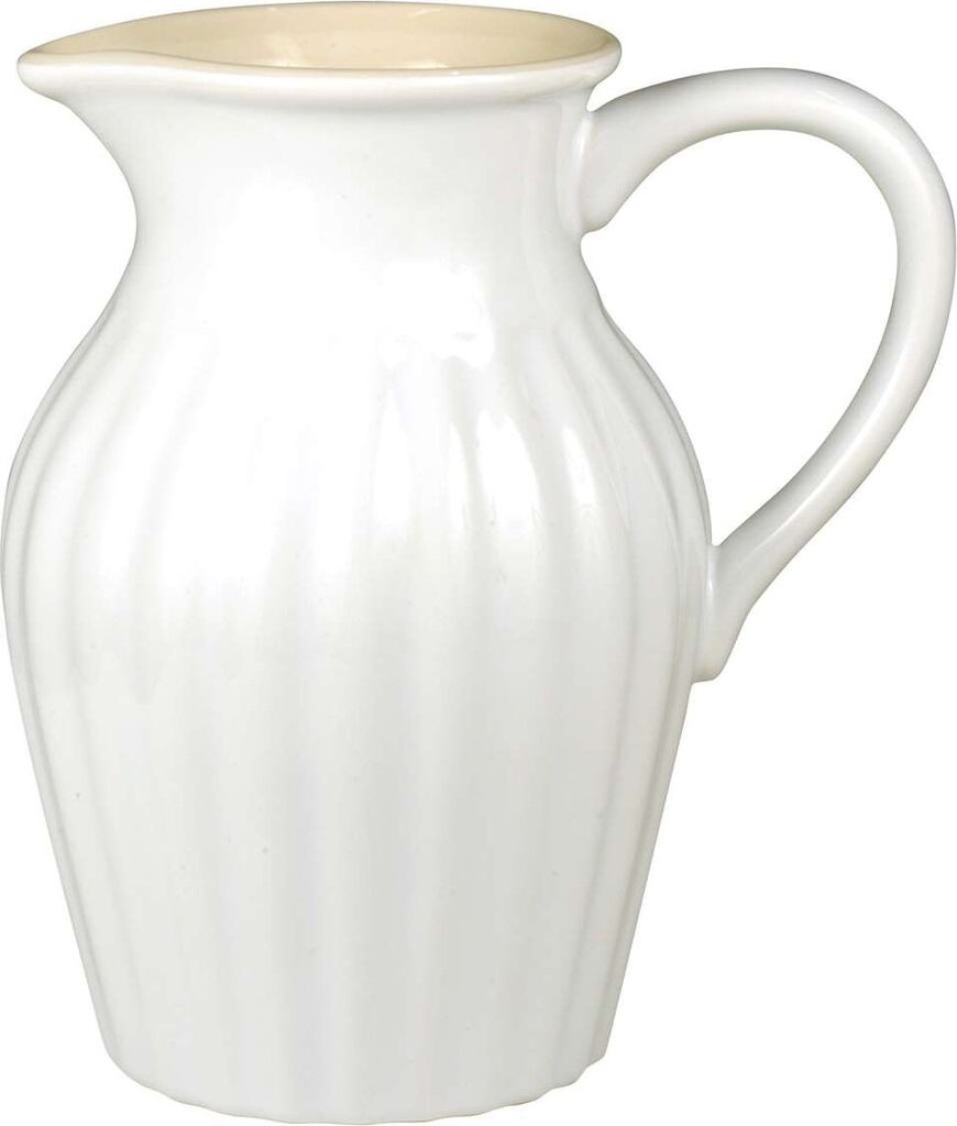 IB Laursen MYNTE Kanne 1,7 LITER Weiß Keramik Geschirr PURE WHITE Krug Karaffe