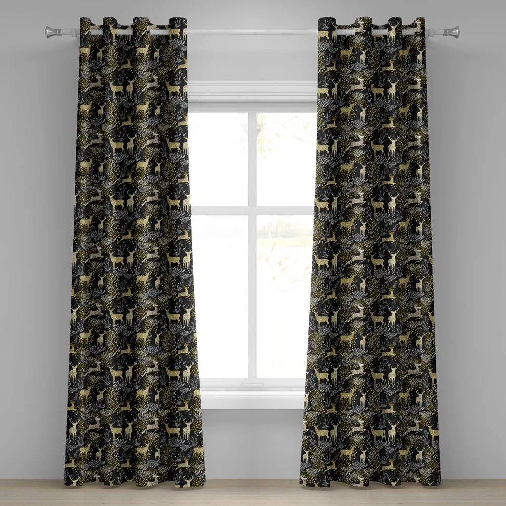 Rideau décoratif Noël 280x245 pour transformer une pièce terne