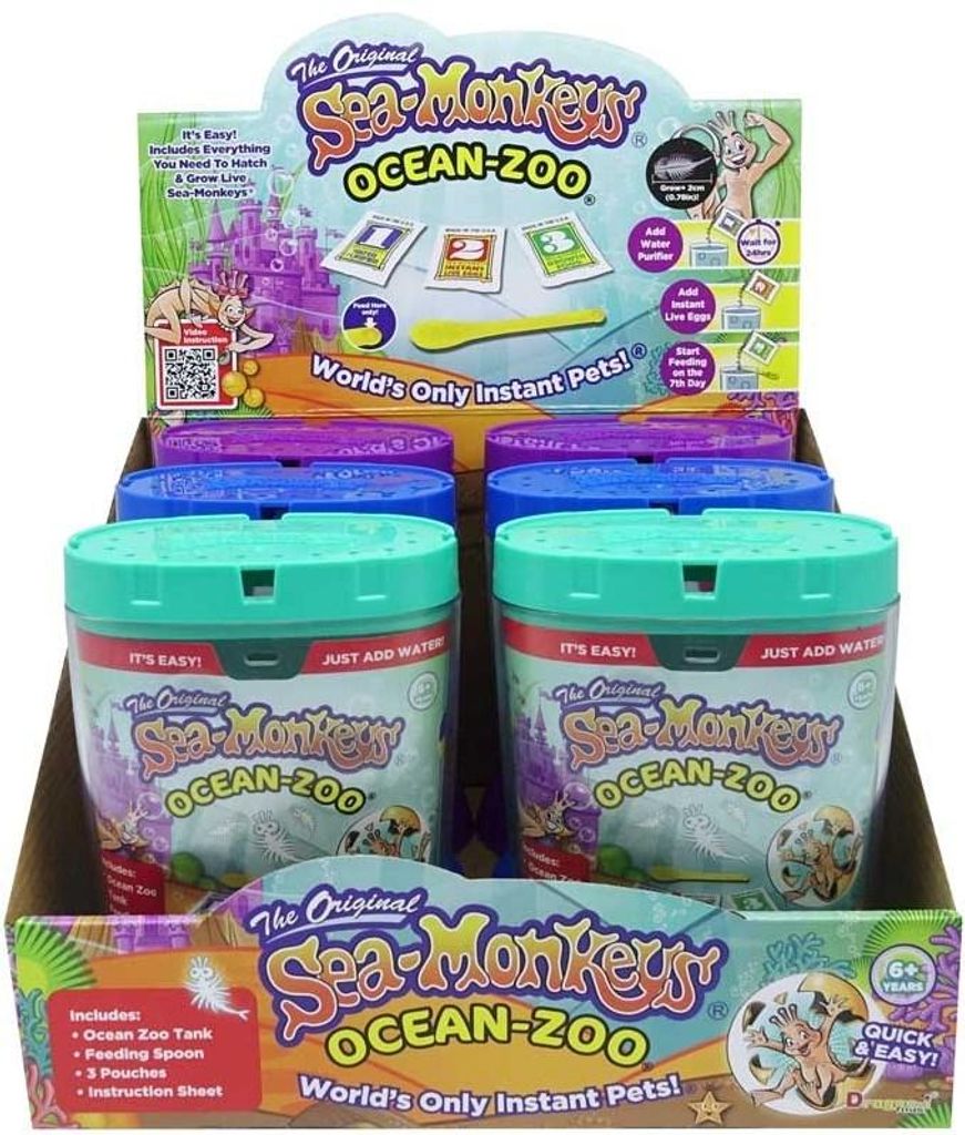 Bandai Sea Monkeys Ocean Zoo Aquarium für Kinder - Züchte Produktbild 