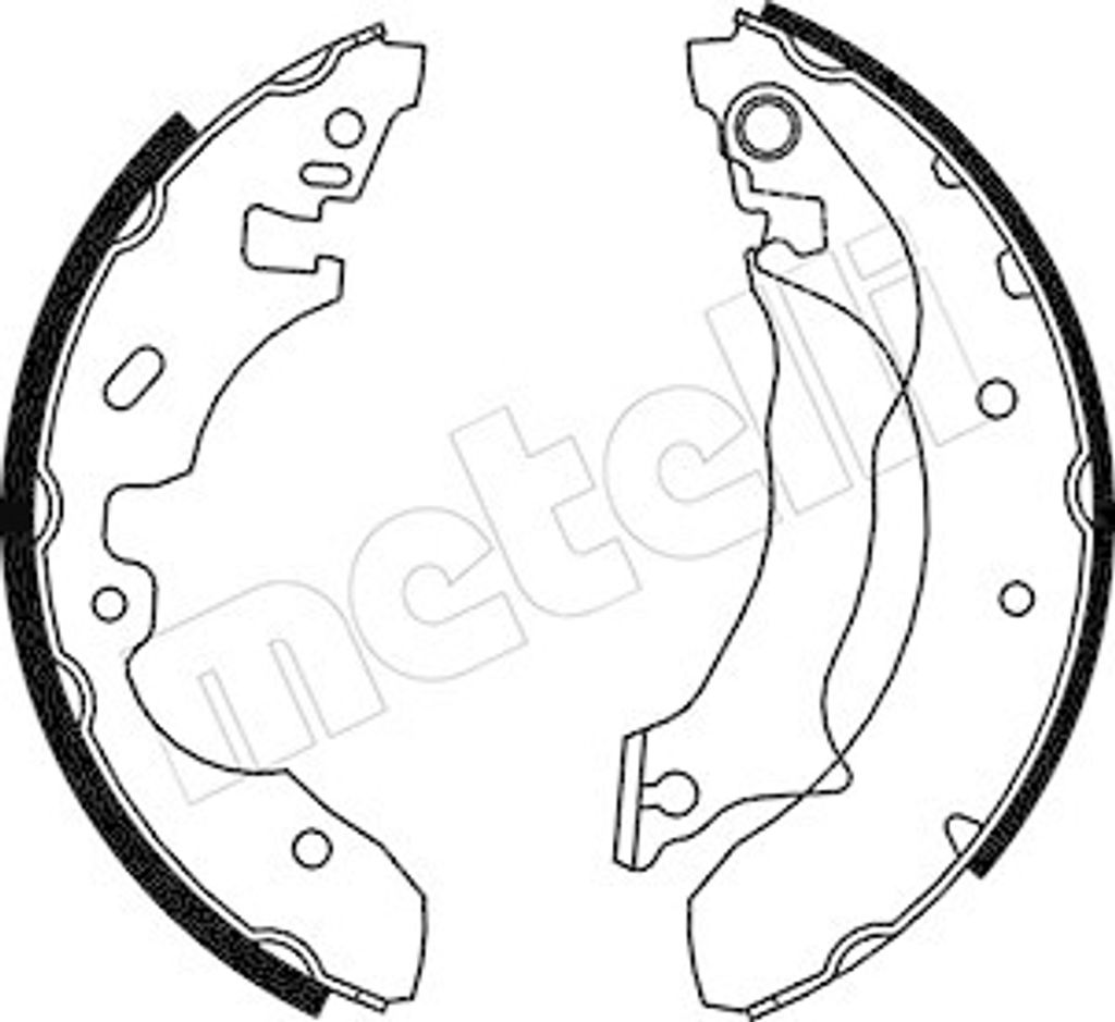 Bremsbackensatz Metelli 53-0130 für Ford Hinterachse