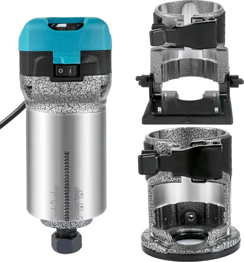 Outil à fraiser le bois 710W pour menuiserie avec base plongeante kit - 9