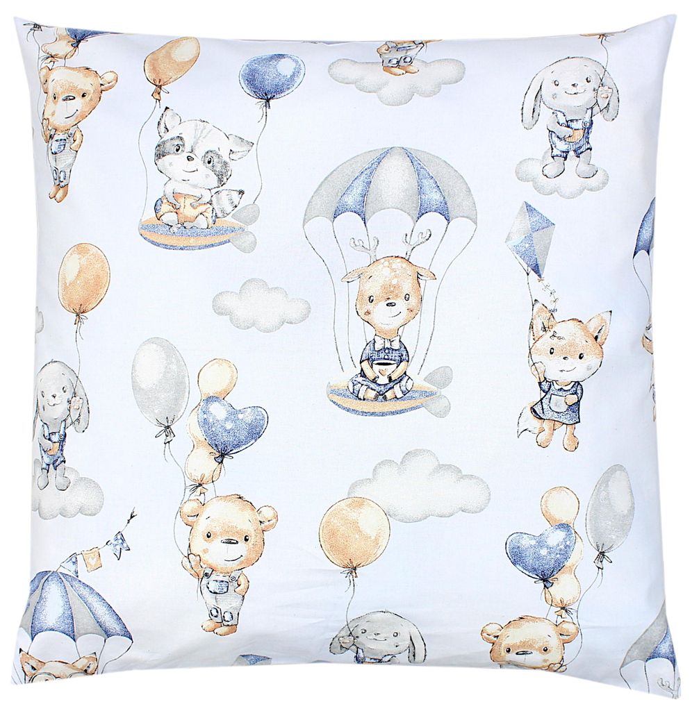 Kinder Kissenbezug 40x80 Cm - Buntes Autodesign Aus 100% Baumwolle