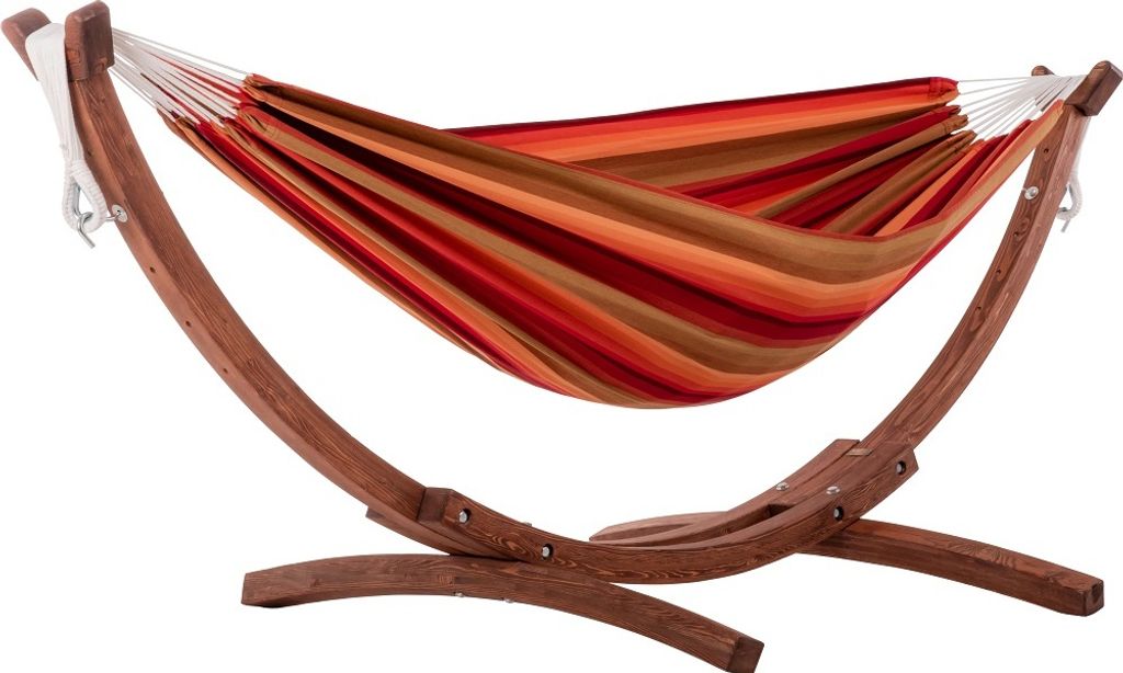 Sunbrella Doppelhängematte mit Gestell Hängematte Vivere C8SPSN Sunset