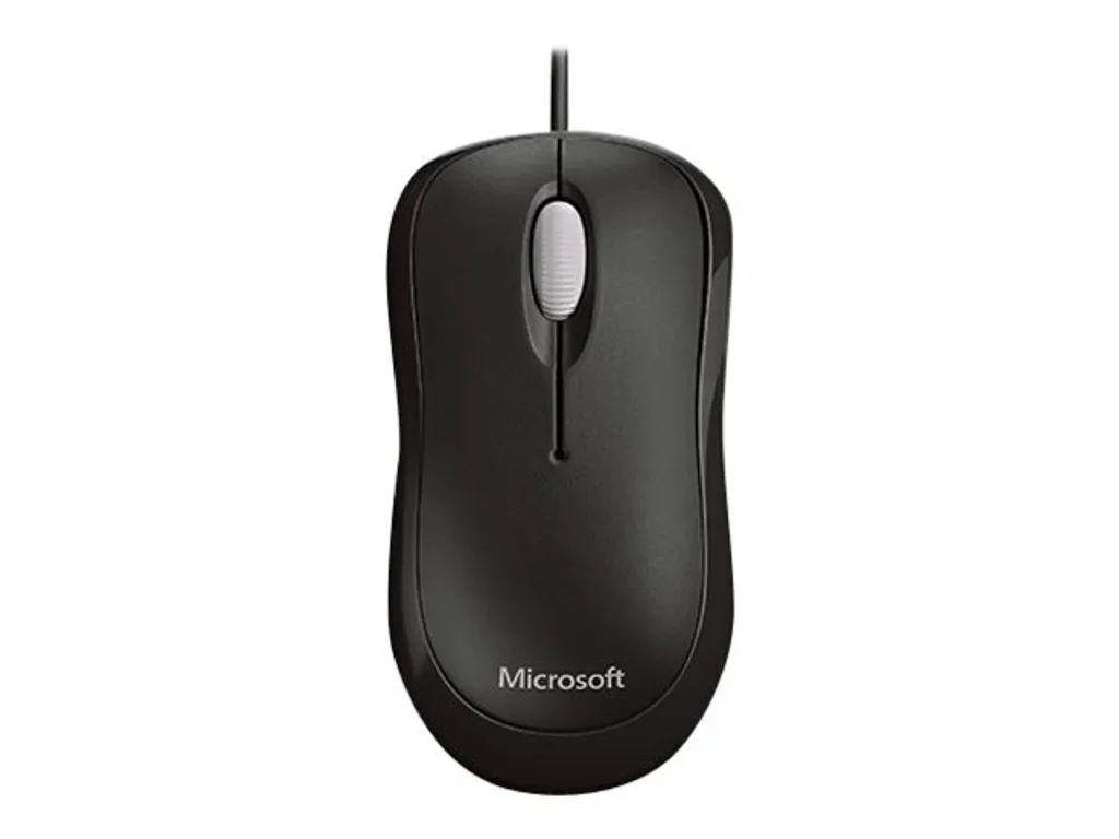 Souris Microsoft Basic Optical ambidextre avec molette de défilement
