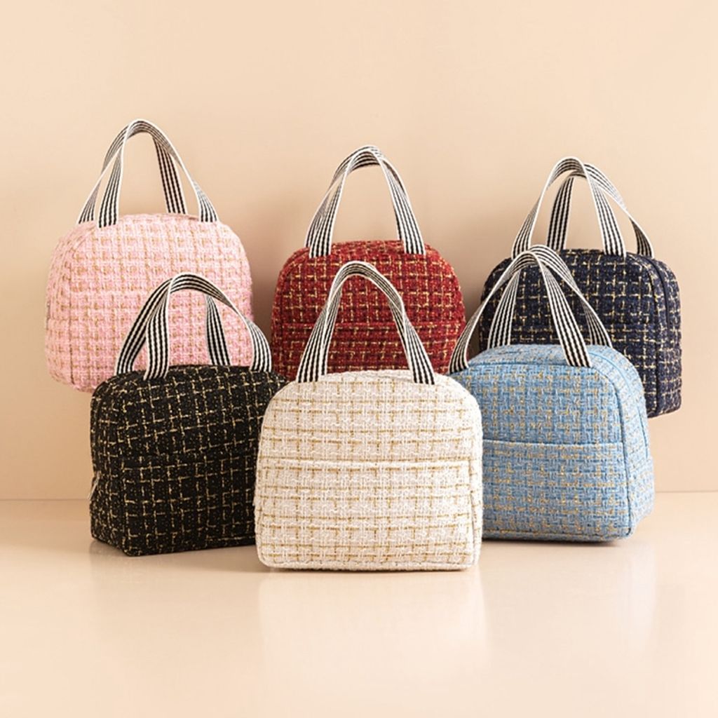 KOMBIUDA Isolierte Lunchtasche 12-tlg - Wiederverwendbare Snackbeutel Alufolie