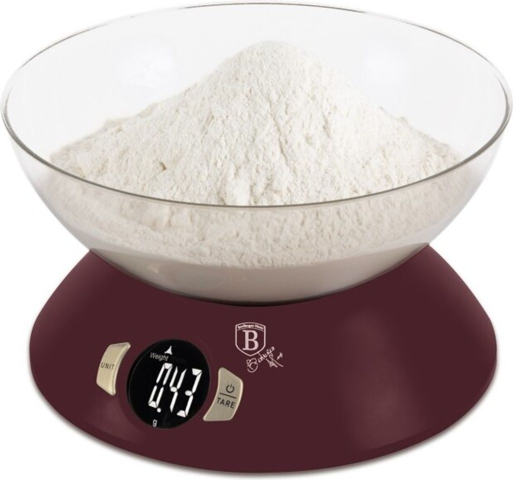 BERLINGERHAUS Küchenwaage mit Schüssel Leonardo Collection BH-9615