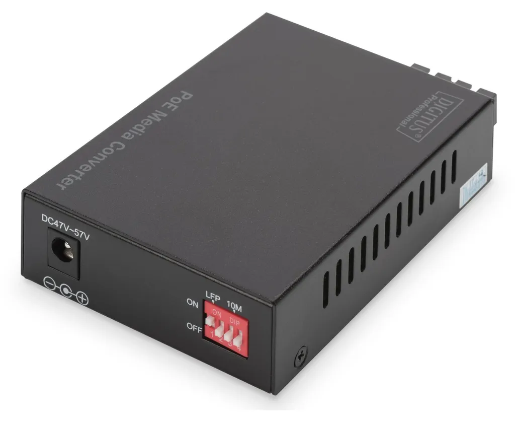 Convertisseur Gigabit PoE PSE SC Multimode avec alimentation intégrée - 5